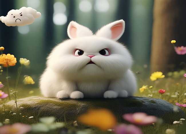儿童睡前经典故事小白兔爱发脾气 - 小白兔发脾气的故事