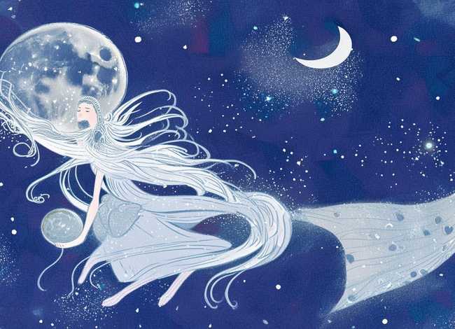 儿童画嫦娥奔月图、儿童画嫦娥奔月图片