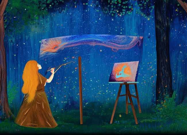 神话故事的绘画怎么画 - 神话故事的绘画怎么画又简单又好看图片