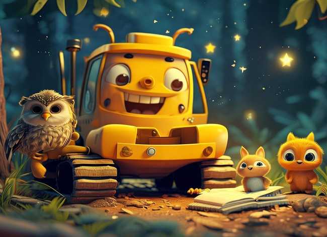 挖掘机多多的故事；挖掘机多多的故事睡前故事