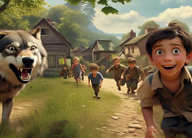 狼来了英文故事儿童版 - 英文版狼来了故事视频