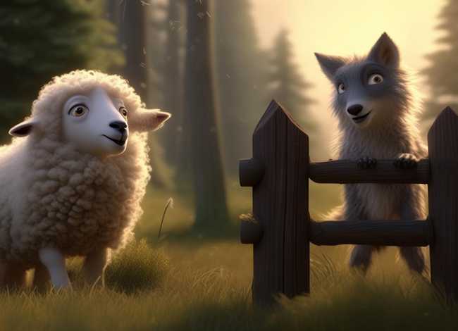 儿童故事 小羊和围栏（小羊和小狼故事）