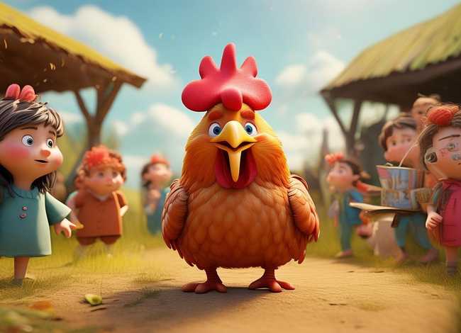 有关公鸡的儿童故事；有关公鸡的小故事