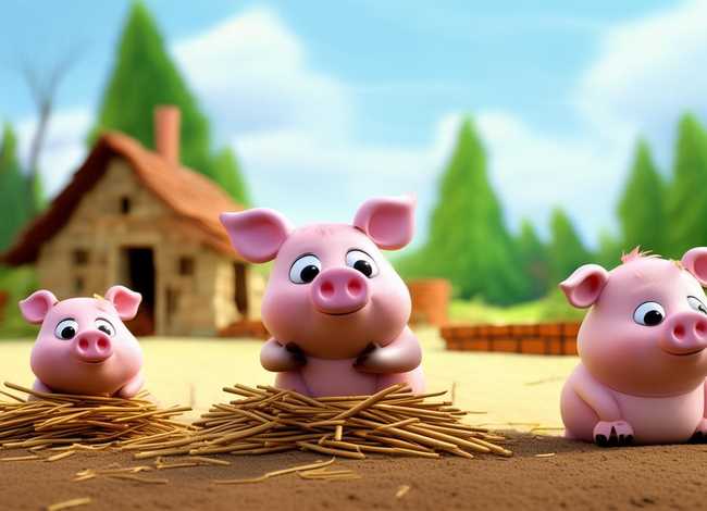 小儿故事视频三只小猪；幼儿讲故事三只小猪视频