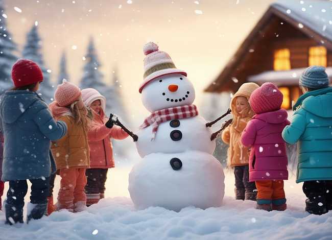 关于堆雪人的儿童故事文章、关于堆雪人的小故事