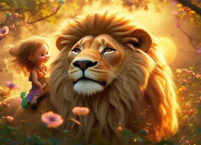 长头发狮子的儿童故事；长头发狮子儿童故事