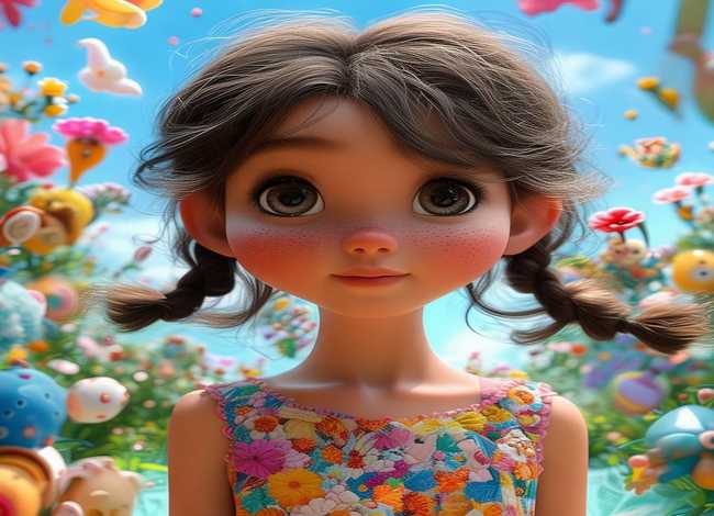 儿童图画素材女孩儿、儿童图画素材女孩儿图片