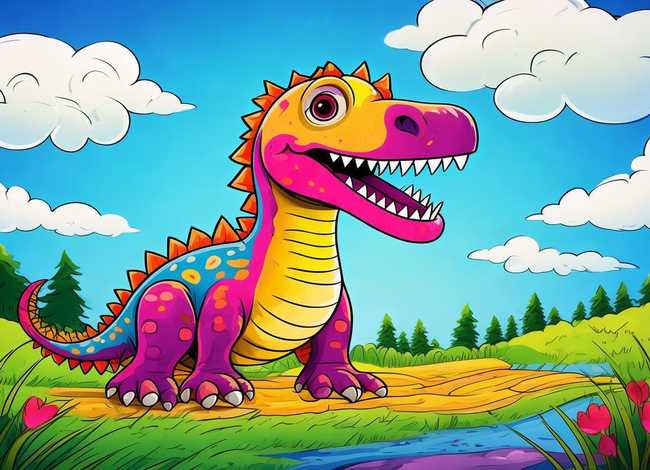 儿童简笔画恐龙涂颜色 - 儿童简笔画恐龙涂颜色怎么涂 儿童简笔画恐龙涂颜色 - 儿童简笔画恐龙涂颜色怎么涂