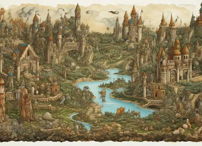 王国插画手绘图片 王国插画手绘图片大全