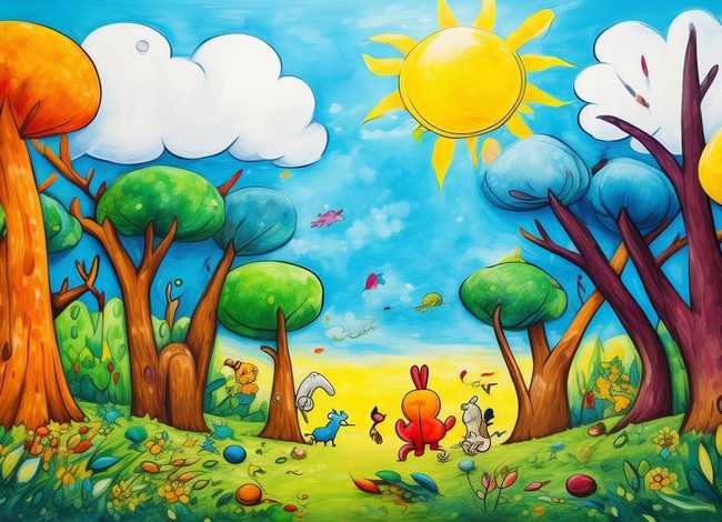 儿童图画一等奖作品 - 儿童图画一等奖作品图片