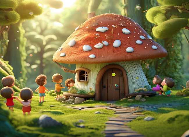 儿童故事蘑菇屋；蘑菇屋的故事