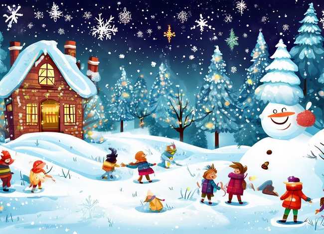儿童故事 冬天的童话 绘画本，冬天的童话绘本内容