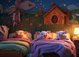 三只小猪儿童故事睡前故事，三只小猪睡前故事幼儿故事大全