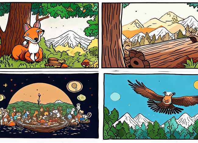 动物故事画怎么画一4一6个画面，动物故事怎么画 手抄报