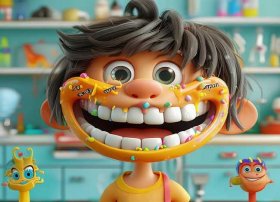 牙菌斑儿童动画（牙菌斑动画片）