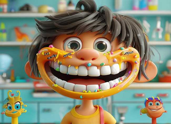 牙菌斑儿童动画（牙菌斑动画片）