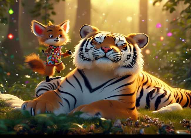 狐假虎威英语故事儿童版（狐假虎威英语版故事带翻译）