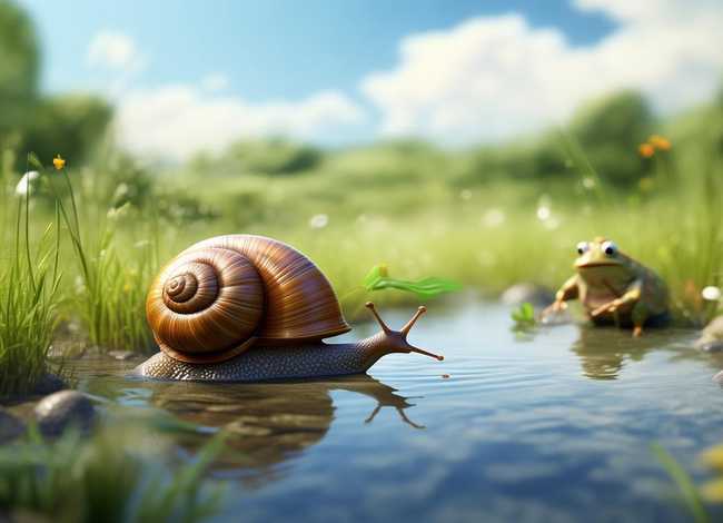 儿童故事小蜗牛过河 - 小蜗牛过河的故事