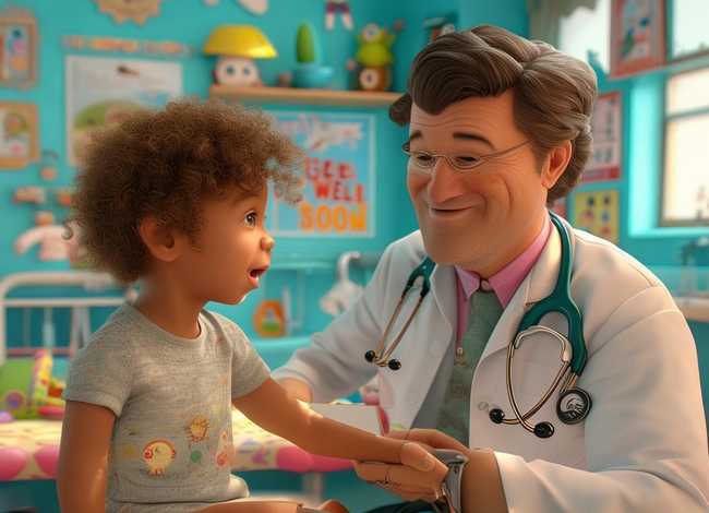 儿童游戏医生和病人 - 病人和医生的游戏