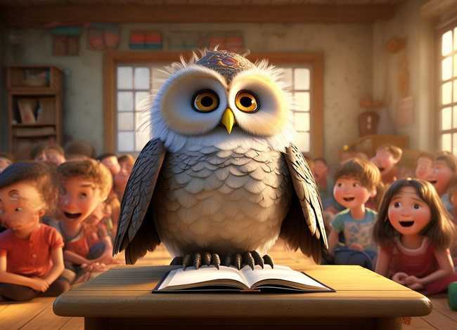 儿童故事猫头鹰老师（猫头鹰老师讲故事）