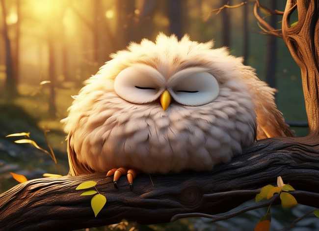 《贪睡的猫头鹰》故事，《贪睡的猫头鹰》故事内容