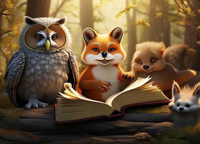 动物故事画画图片（动物故事画画图片大全）