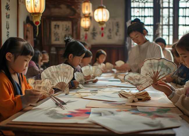 扇子画儿童古风教学 - 扇子画儿童古风教学大全