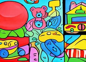 玩具儿童画图片大全 - 玩具儿童画图片大全简单