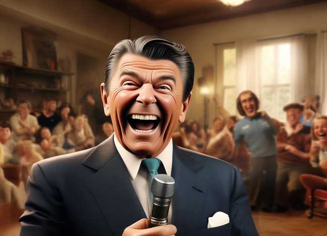 里根幽默故事视频；里根的幽默