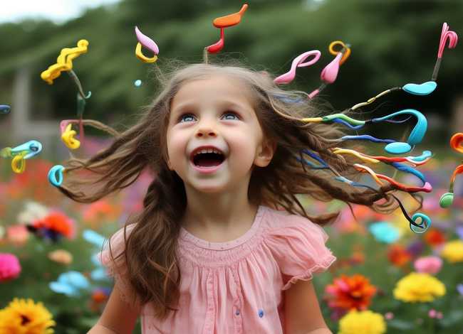 编麻花辫儿歌；麻花辫编成串儿歌