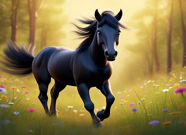 黑马儿童故事 - 幼儿故事《小黑马》 黑马儿童故事 - 幼儿故事《小黑马》