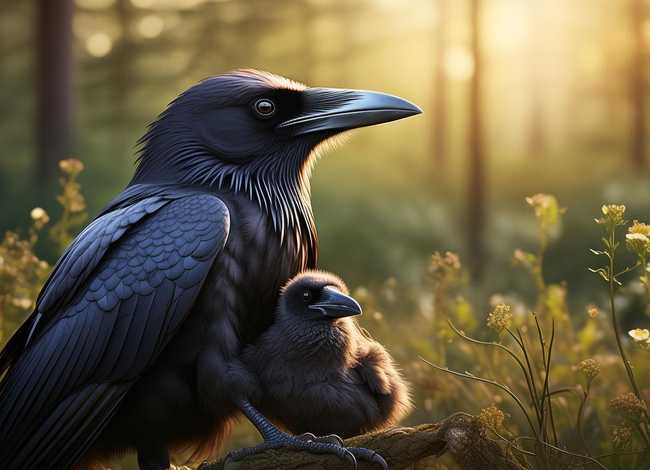 乌鸦生病儿童故事 - 乌鸦妈妈生病了的故事