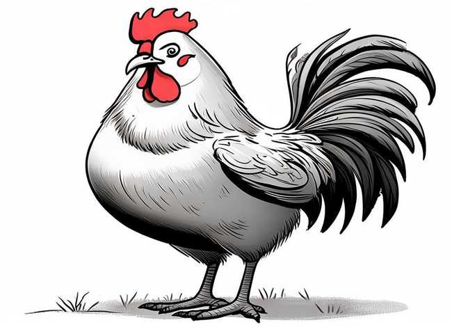 公鸡故事图片；公鸡故事图片简笔画
