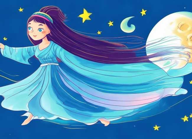 嫦娥奔月儿童画简单漂亮 嫦娥奔月儿童画 简单