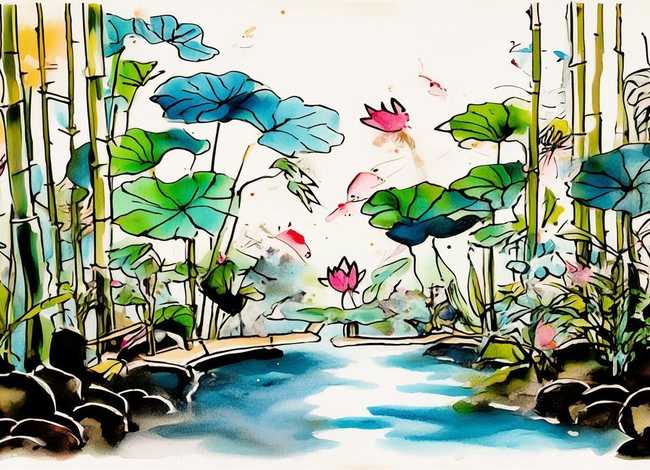 儿童水墨画作品介绍 儿童水墨画作品介绍语