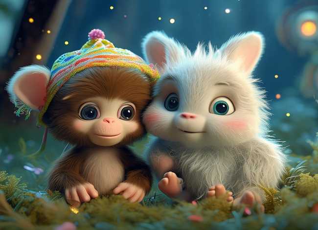 幼儿睡前故事小猴子和小兔子（幼儿睡前故事小猴子和小兔子图片）