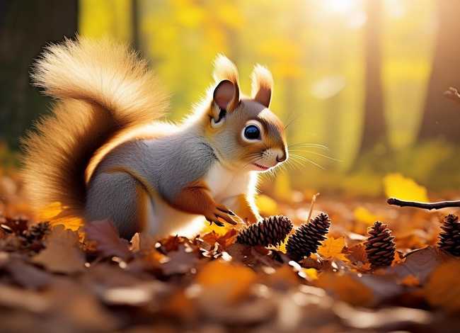 儿童故事小松鼠找松果 小松鼠找松果的故事