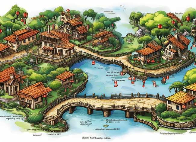 从化西塘童话小镇手抄报（广州从化西塘童话小镇景点地图）