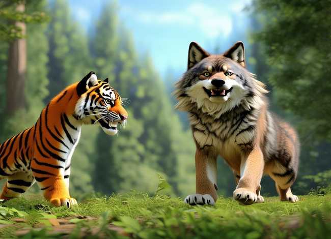 儿童故事老虎和狼，老虎和狼的故事全集