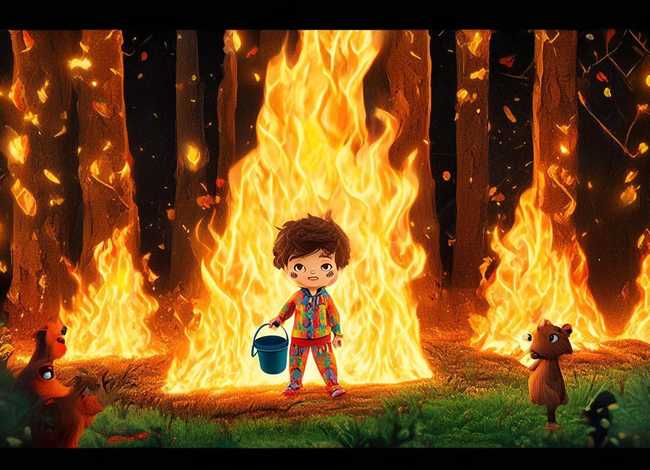 儿童故事视频着火的故事、火灾的故事幼儿