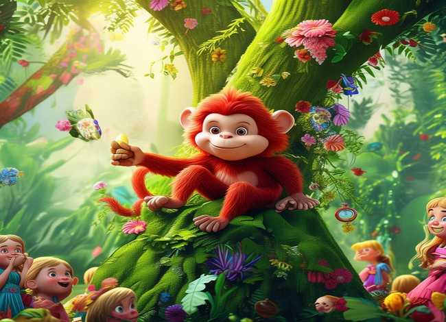 关于猴子的儿童故事视频，关于猴子的幼儿故事