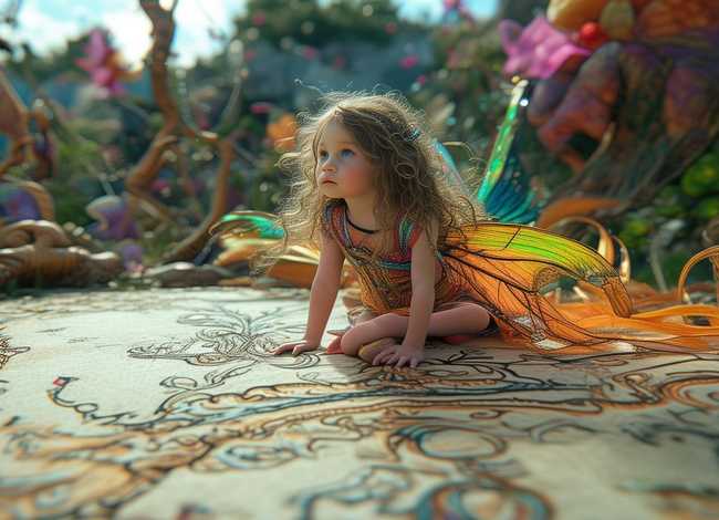 童话故事创意画、童话故事创意画8k纸