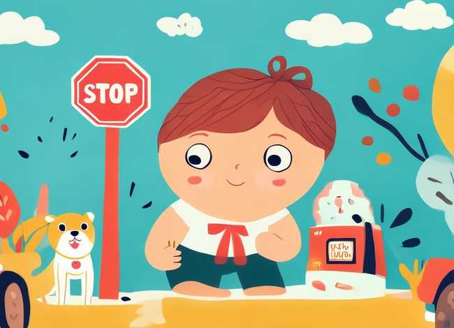 儿童安全故事简笔画 安全故事幼儿