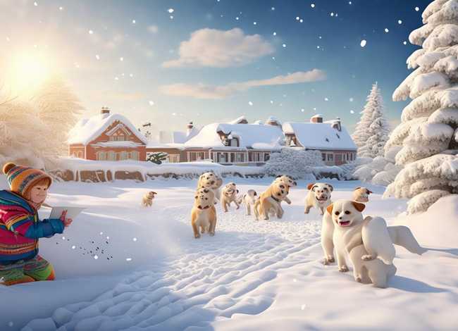 婴幼儿故事绘本《下雪了》、绘本故事《下雪了》故事内容