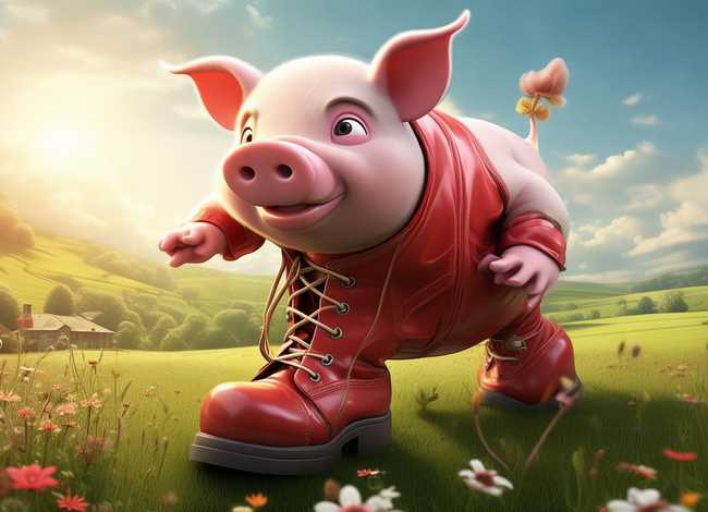 小猪和靴子故事视频，小猪和靴子故事表演视频