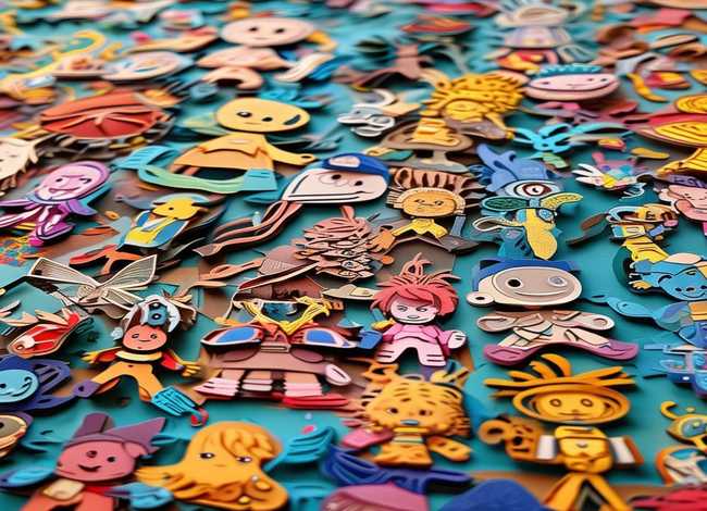 儿童动漫剪纸图片，儿童动漫剪纸图片大全