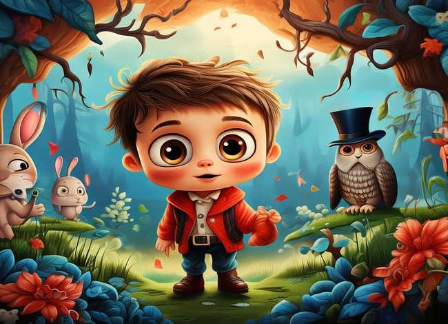 儿童故事主题插图画，儿童故事主题插画