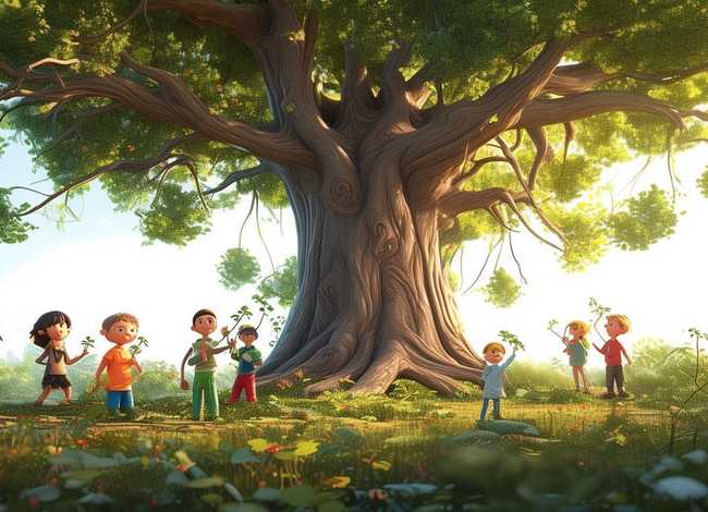 树树儿童故事；幼儿园树的故事