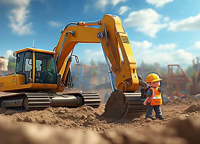 挖掘机小故事大全（挖掘机小故事大全100字）