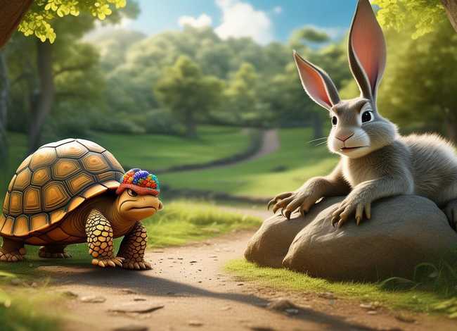 儿童故事《龟兔赛跑》全文原文（龟兔赛跑故事原版文字）